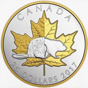 Gold and Silver Canadian 25 Dollar Coin